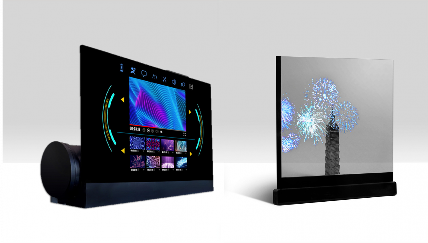 可卷式、折迭性、高透明